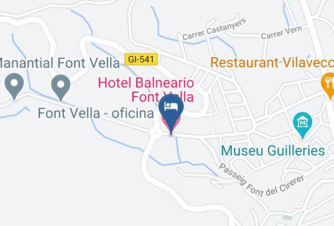 Girona - Hotel Balneario Font Vella Maps