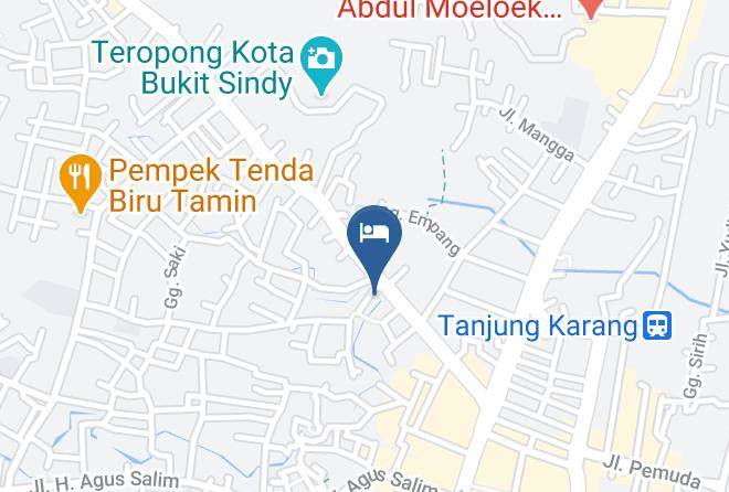 Hotel Bambu Kuning Bandar Lampung Map