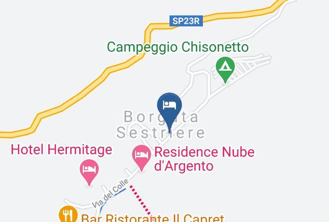 Turin - Hotel Banchetta Sestriere Borgata Maps
