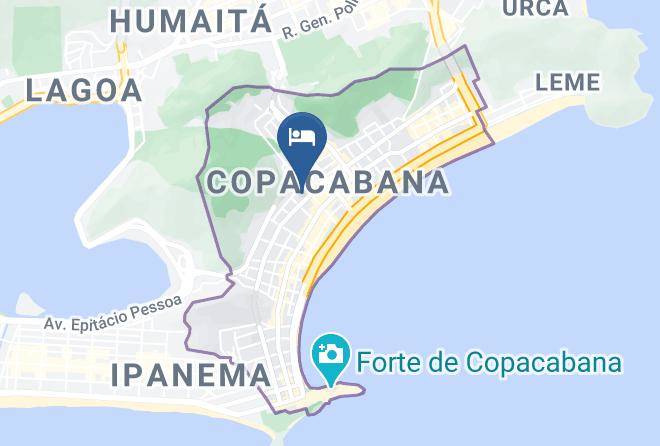 Rio De Janeiro Acabana - Hotel Bandeirantes Maps