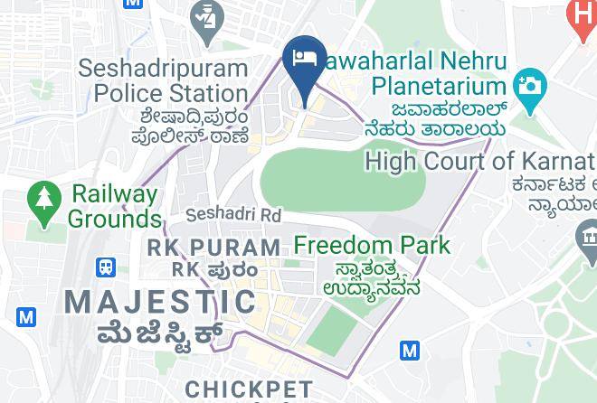 Hotel Bangalore International Map