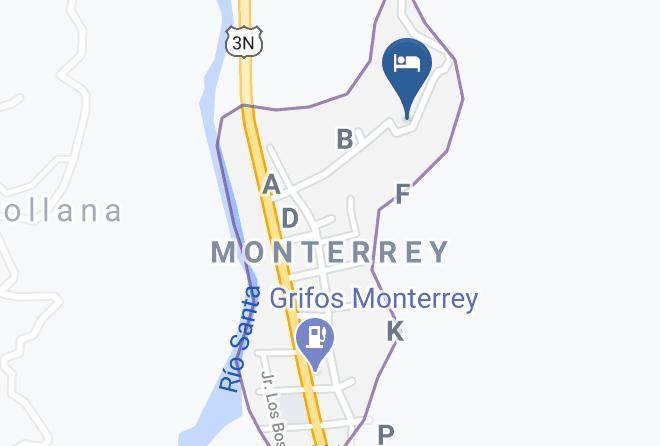 Huaraz - Hotel Banos Termales De Monterrey Maps