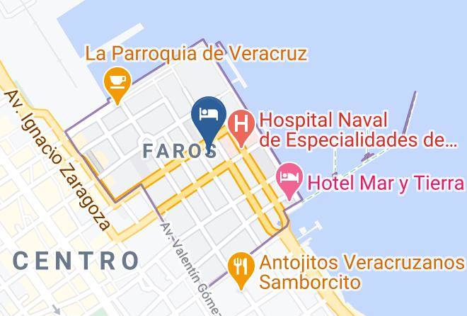 Veracruz Faros - Hotel Banus Veracruz Maps