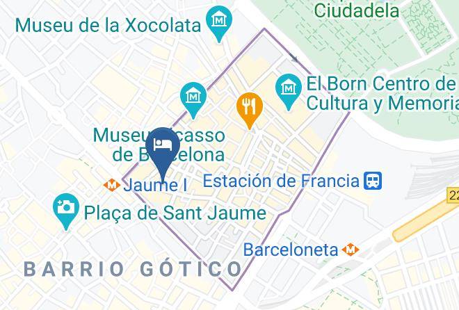 Barcelona - Hotel Banys Orientals Maps