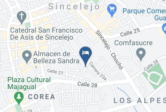 Sincelejo - Hotel Baos Maps