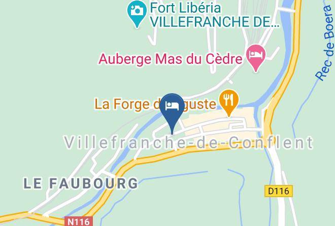 Pyrenees Orientales - Hotel Bar Le Vauban Maps