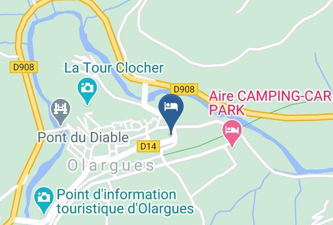 Herault - Hotel Bar Restaurant Laissac Speiser Maps