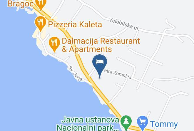 Starigrad - Hotel Barba Starigrad Paklenica Maps
