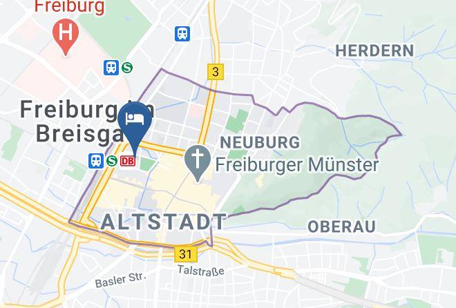 Freiburg - Hotel Barbara Maps