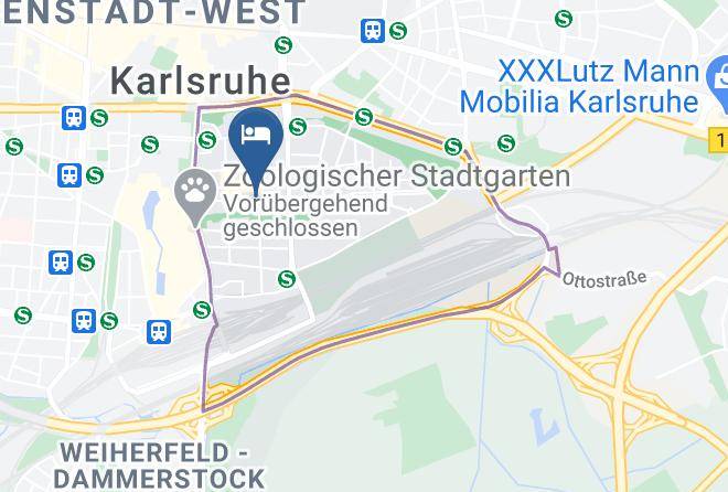 Karlsruhe - Hotel Barbarossa Maps