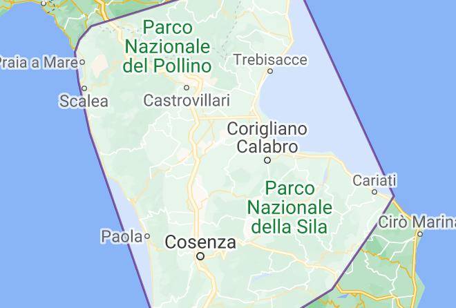 Cosenza - Hotel Barbieri Azienda Agricola Altomonte Maps
