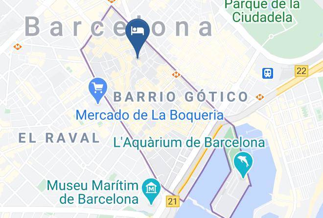 Barcelona - Hotel Barcelona Catedral Maps