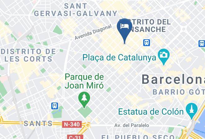 Hotel Barcelona Center Map
