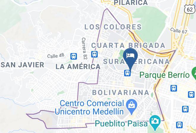 Hotel Barcelona Estadio Map