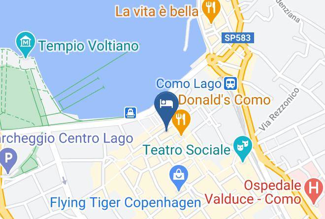 Como - Hotel Barchetta Excelsior Maps
