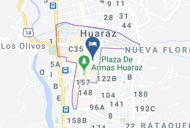 Huaraz - Hotel Baren Maps