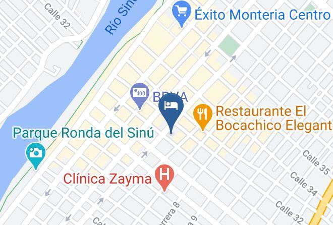 Monteria - Hotel Baroca Maps