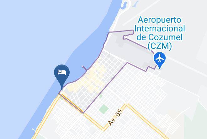 Cozumel - Hotel Barracuda Maps
