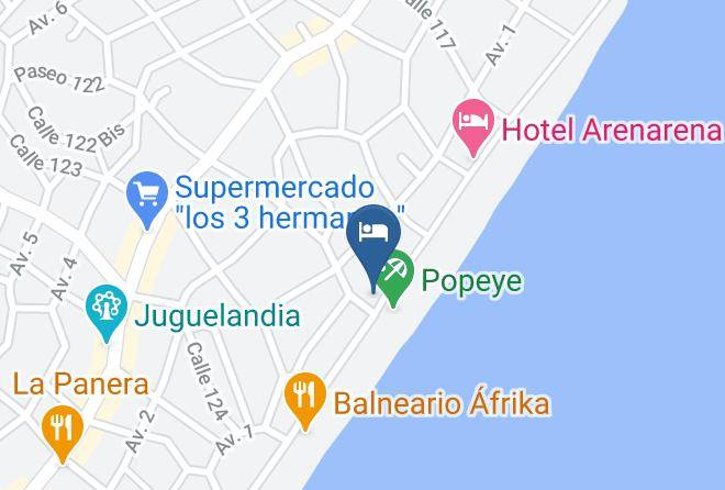 Villa Gesell - Hotel Barracuda Maps