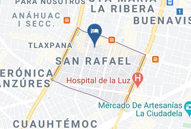 Cuauhtemoc - Hotel Barreda Maps