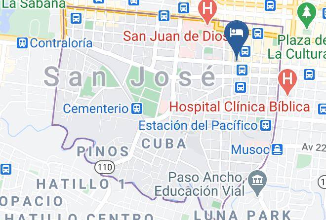 San Jose - Hotel Barroco Maps
