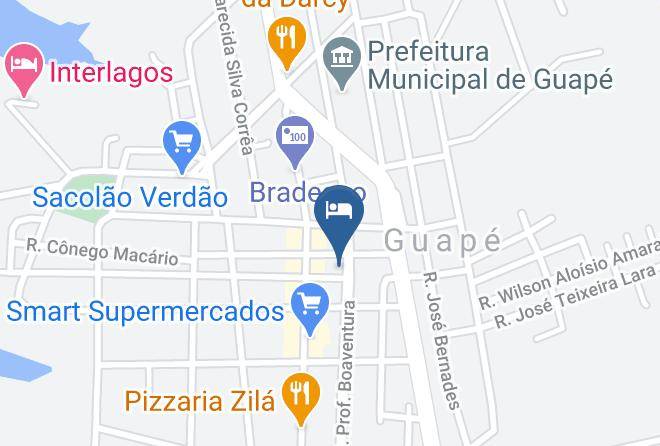 Guape - Hotel Barros Maps