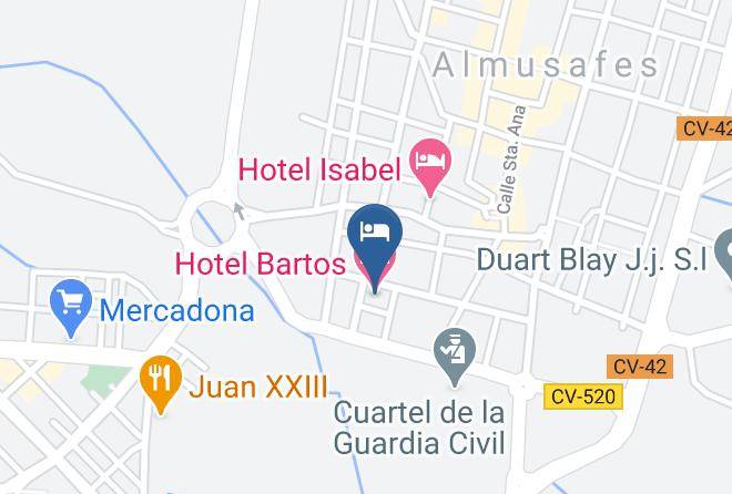 Valencia - Hotel Bartos Maps