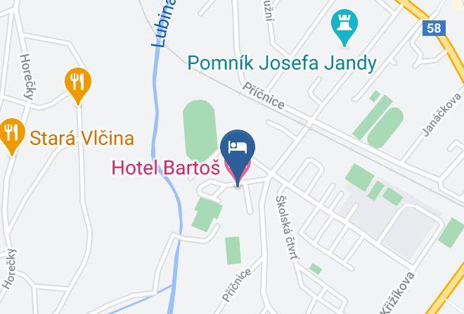 Novy Jicin - Hotel Bartos Maps