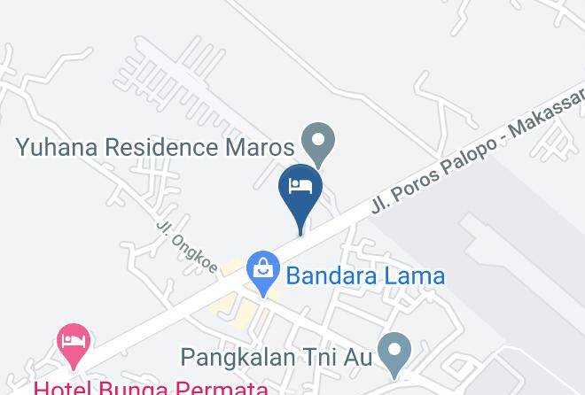 Maros Regency - Hotel Baruga Maps