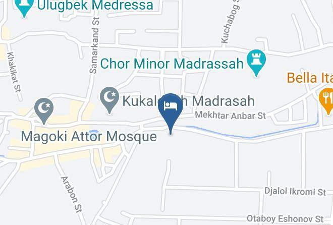Bukhara - Hotel Basilic Maps