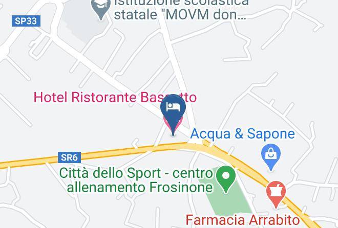 Frosinone - Hotel Ristorante Bassetto Maps