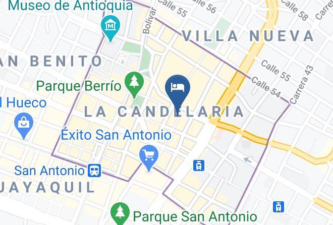 Medellin - Hotel Bastilla Real Maps