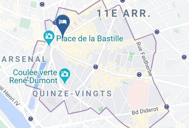 Paris - Hotel Bastille Maps