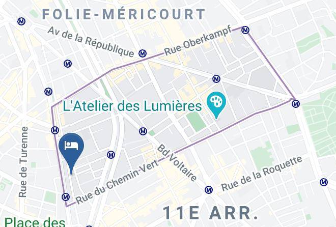 Paris - Hotel Bastille De Launay Maps