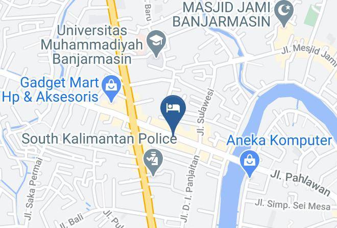 Banjarmasin - Hotel Batara Maps