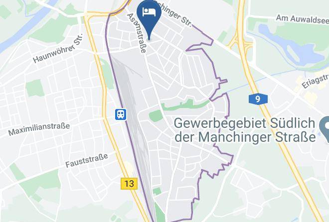 Ingolstadt - Hotel Bauer Garni Maps