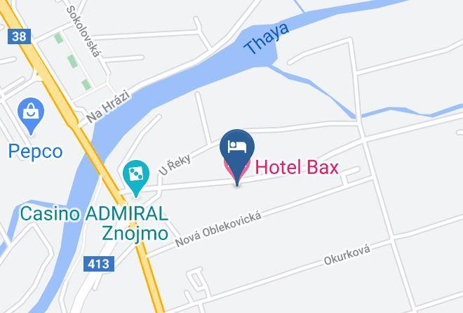 Znojmo - Hotel Bax Maps