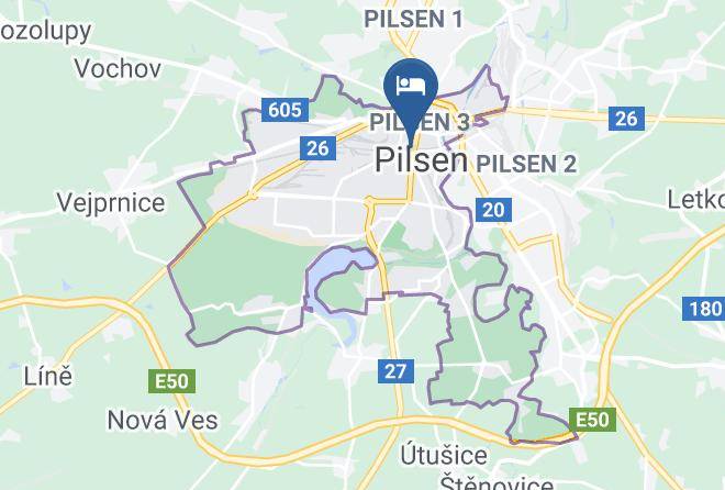 Pilsen - Hotel Bayer Maps