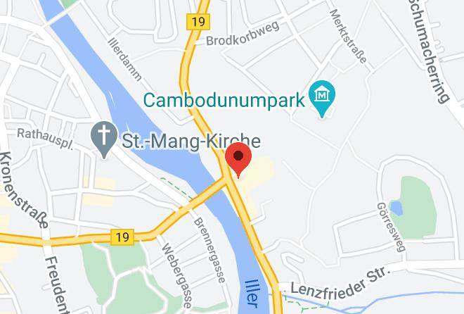 Kempten Allgau - Hotel Bayerischer Hof Maps