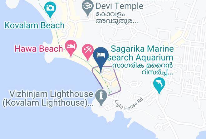 Trivandrum - Hotel Beach Florra Inn Maps
