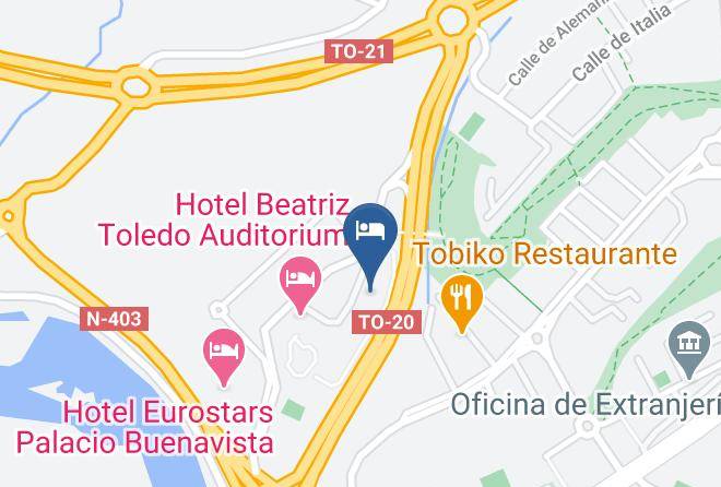 Toledo - Hotel Beatriz Spa Toledo Maps