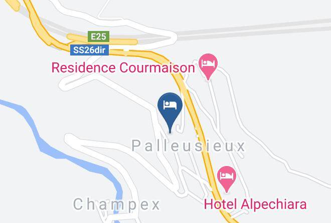 Aosta - Hotel Beau Sejour Maps