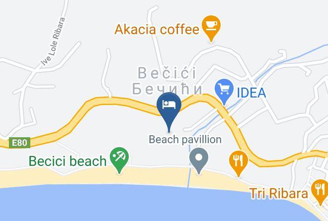 Budva - Hotel Becici Maps