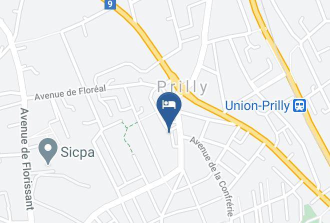 Ouest Lausannois District - Hotel Bed And Breakfast Maps