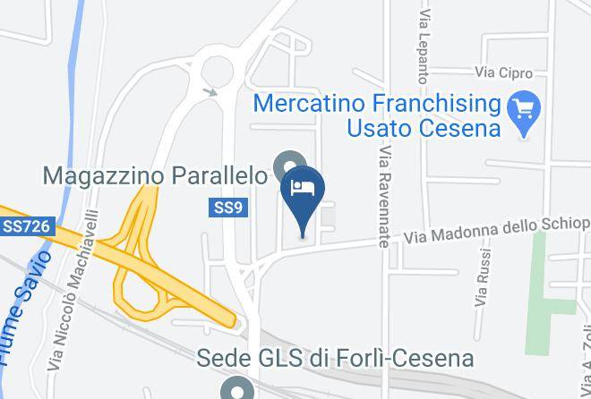 Forli - Hotel Bed & Bike Cesena Maps