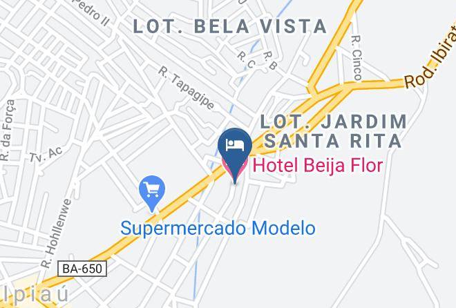 Ipiau - Hotel Beija Flor Maps