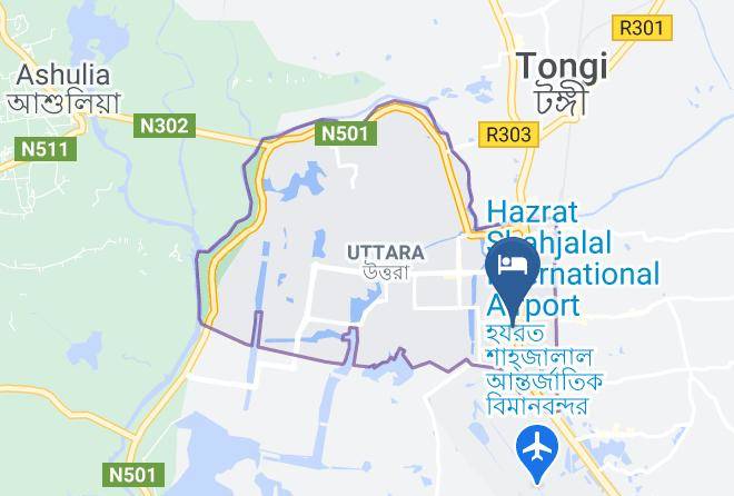 Hotel Beijing Uttara Map
