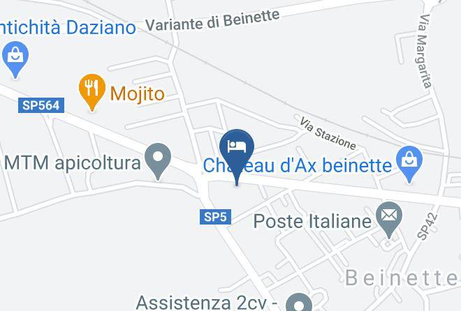 Cuneo - Hotel Beinette Maps
