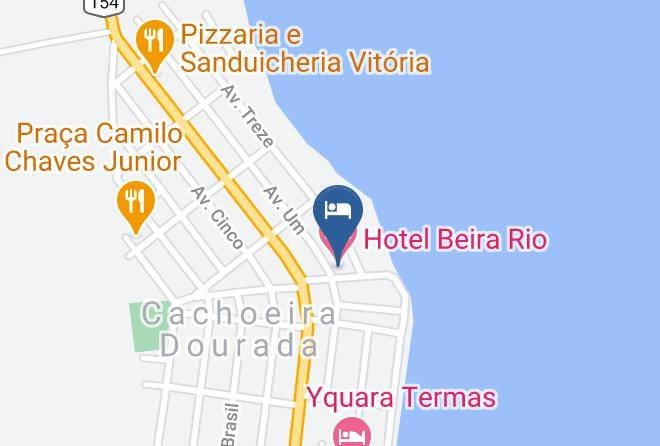 Cachoeira Dourada - Hotel Beira Rio Maps