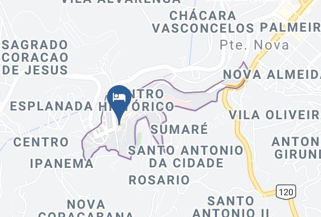 Ponte Nova - Hotel Beira Rio Maps